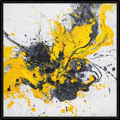 Картина Абстракция желтая №3