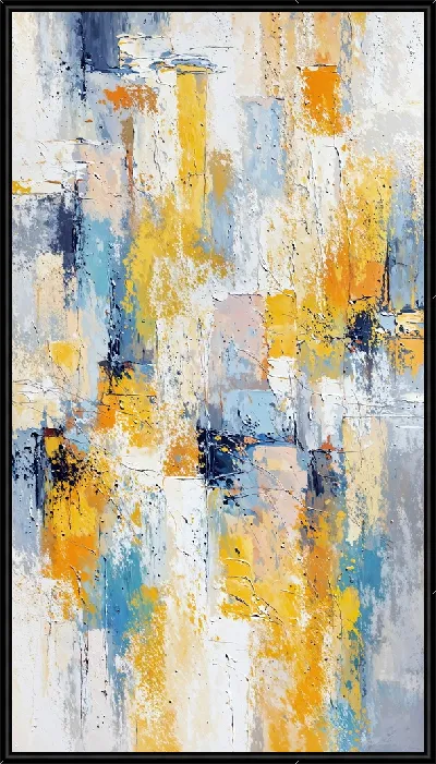 Картина Абстракция желтая №6