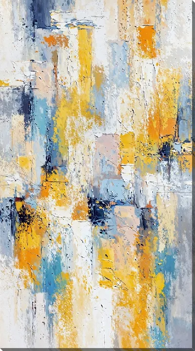 Постер Абстракция желтая №6