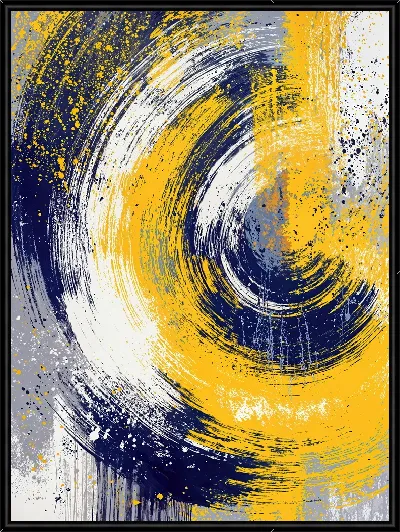 Картина Абстракция желтая №8