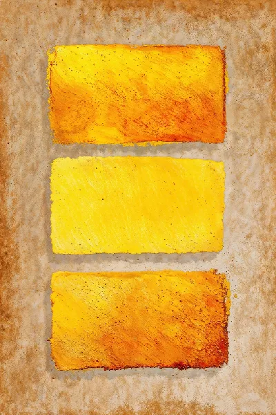 Плакат Абстракция желтый минимализм