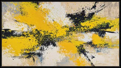 Картина Абстракция желтая №12