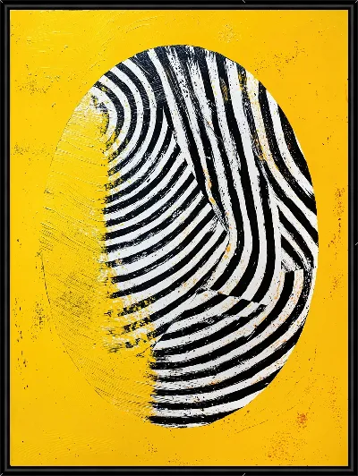 Картина Абстракция желтая №14