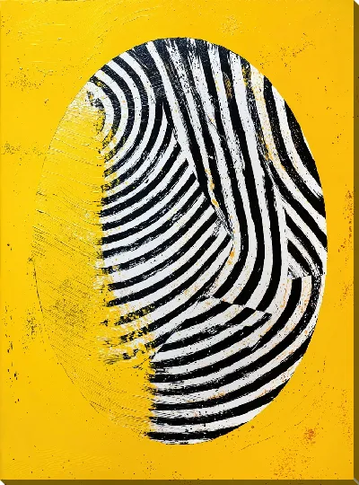 Постер Абстракция желтая №14