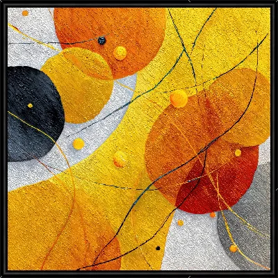 Картина Абстракция желтая №15