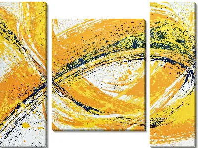 Абстракция желтая №16