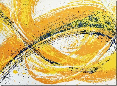 Постер Абстракция желтая №16