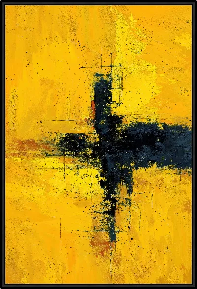Картина Абстракция желтая №18