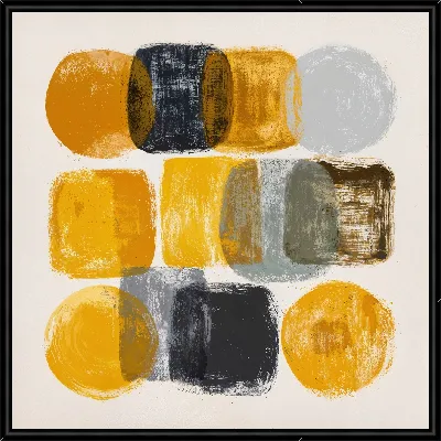 Картина Абстракция желтая №19