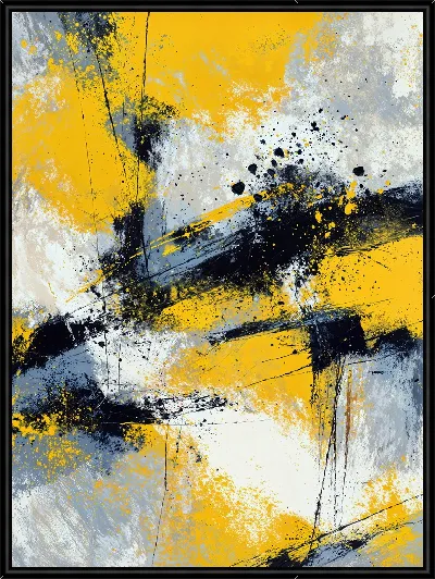 Картина Абстракция желтая №21