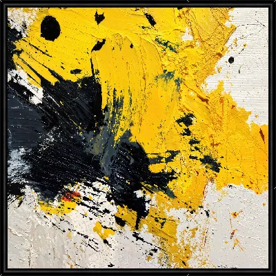 Картина Абстракция желтая №22