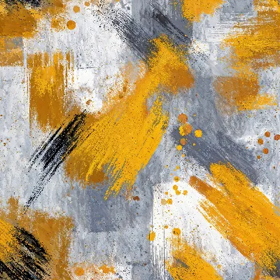 Плакат Абстракция желтая и серая №23