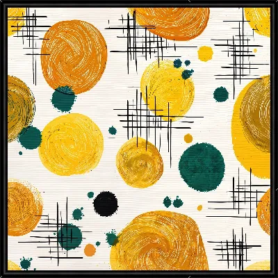 Картина Абстракция желтая №24