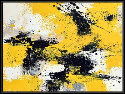 Картина Абстракция желтая №28