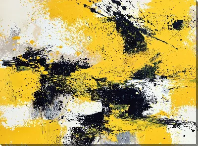 Постер Абстракция желтая №28