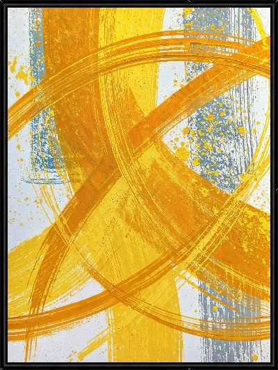 Картина Абстракция желтая №30