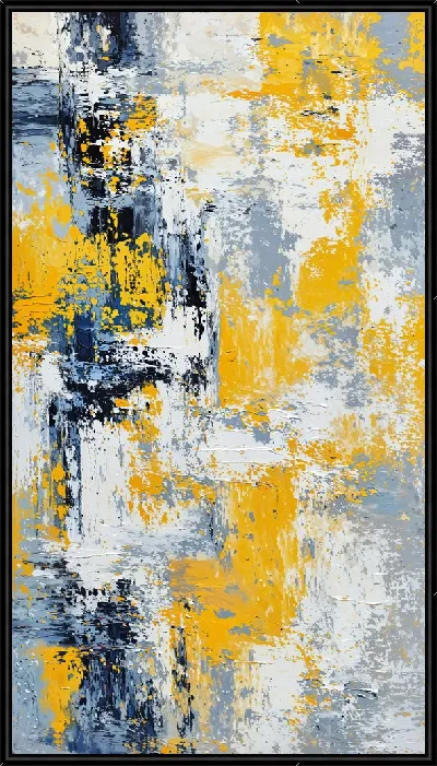 Картина Желт-синяя абстракция №51