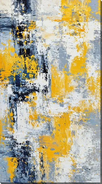 Постер Желт-синяя абстракция №51