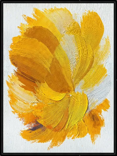 Картина Абстрактный желтый цветок №1