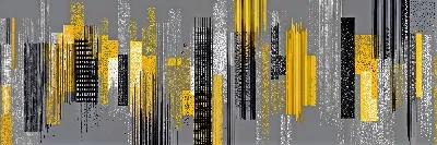 Плакат Желто-серая абстракция №57