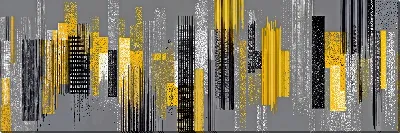 Постер Желто-серая абстракция №57