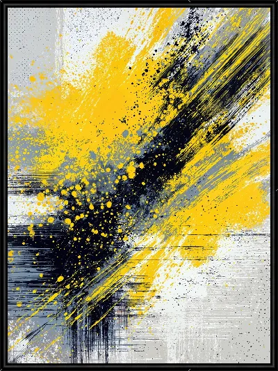 Картина Желтая абстракция №58