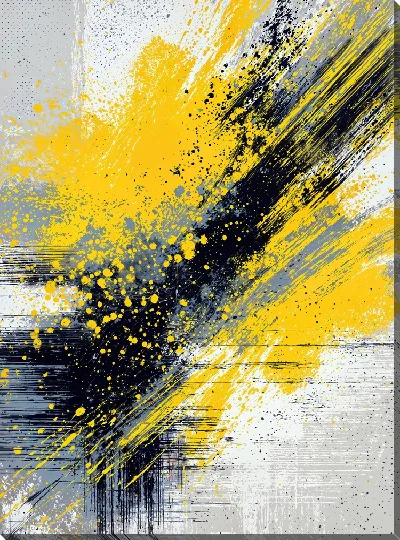 Постер Желтая абстракция №58