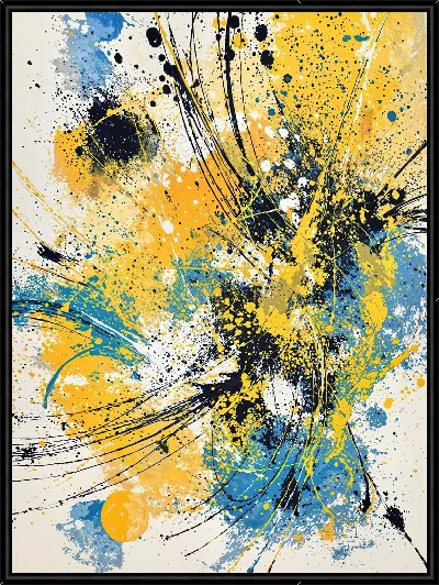 Картина Желтая абстракция №60