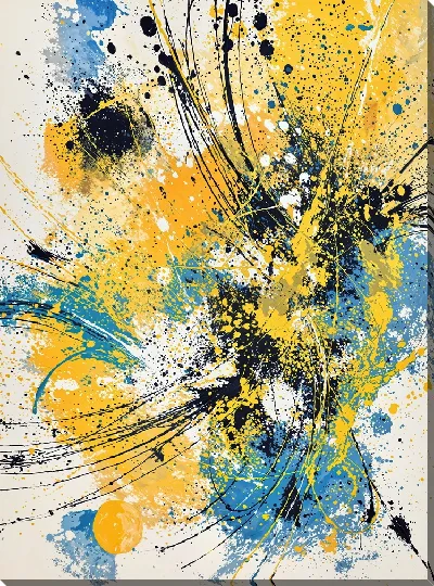 Постер Желтая абстракция №60