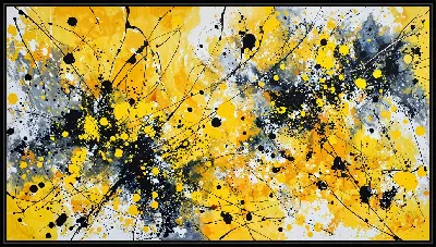 Картина Желтая абстракция №61