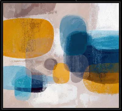 Картина Желто-синяя абстракция №62