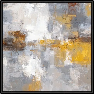 Картина Желто-серая абстракция №66