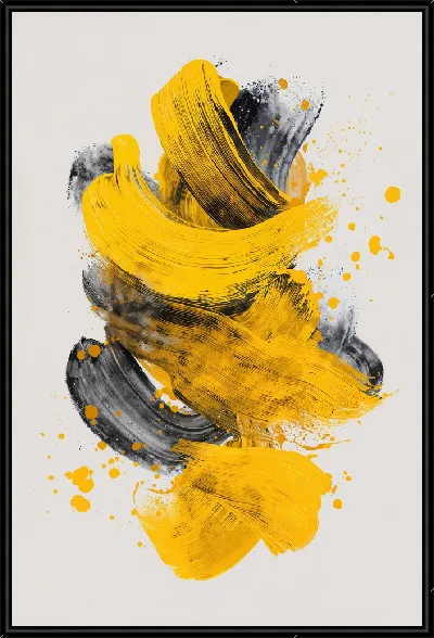 Картина Желтая абстракция №67