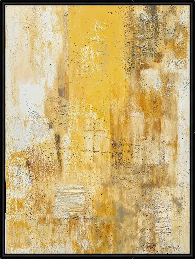 Картина Желтая абстракция №68