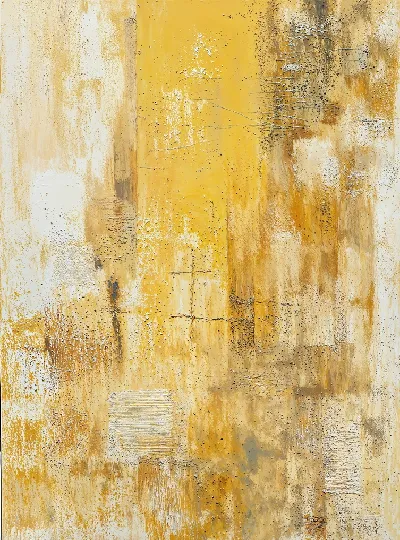 Плакат Желтая абстракция №68