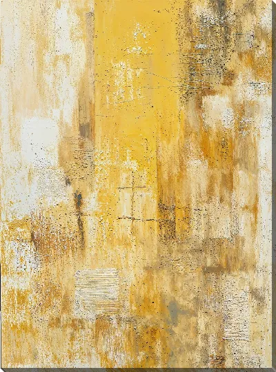 Постер Желтая абстракция №68