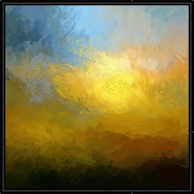 Картина Желтая абстракция №69