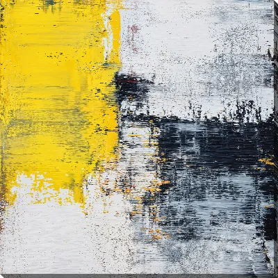 Картина маслом Желто-серая №72
