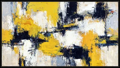 Картина Желтая абстракция №75