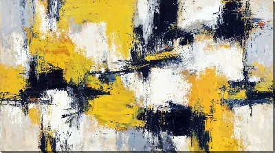 Постер Желтая абстракция №75