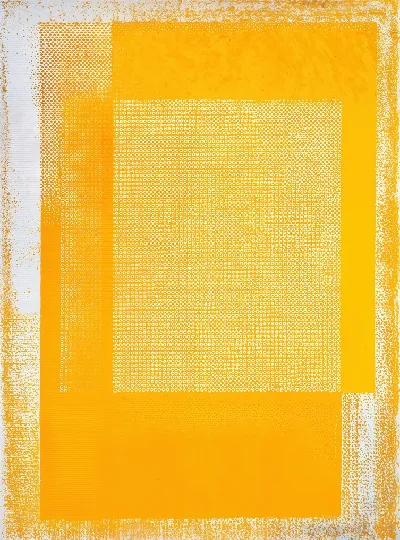 Плакат Желтая абстракция №102