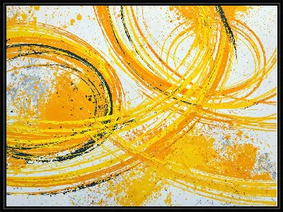 Картина Желтая абстракция №106