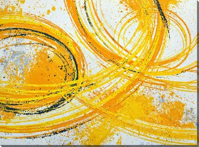 Картина маслом Желтая абстракция №106