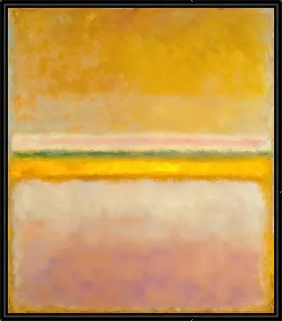 Картина Желтая абстракция в стиле Ротко №2