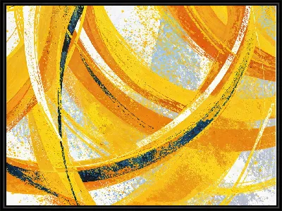 Картина Желтая абстракция №110