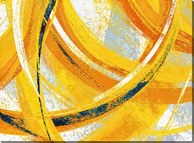 Постер Желтая абстракция №110