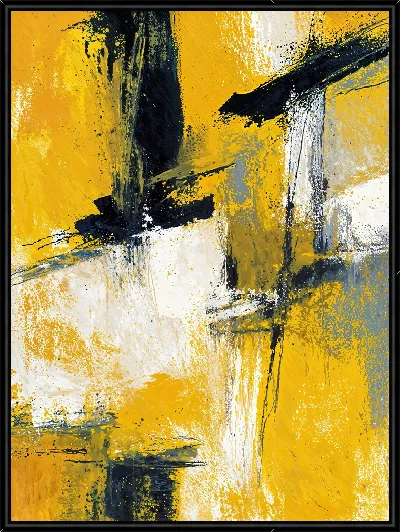 Картина Желтая абстракция №111