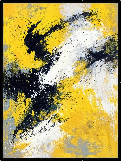 Картина Желтая абстракция №114