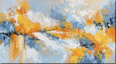 Постер Желто-синяя абстракция №115