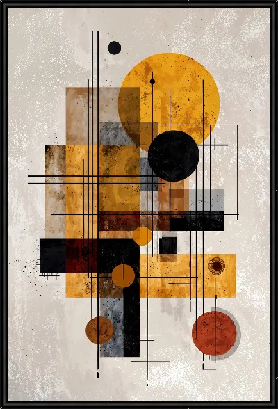 Картина Желтая абстракция №117